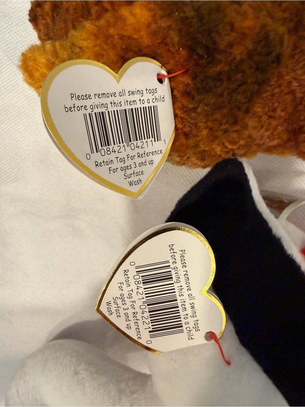 Ty Beanie Babies Stilts and Beak - Kiwi and Stork Bird Duo - Picture 4 of 7